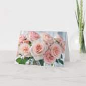 Rose Grußkarte Feiertagskarte (Vorderseite)