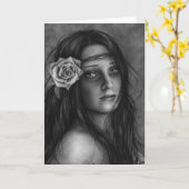 Rose-Grußkarte Karte (Gelbe Blume)