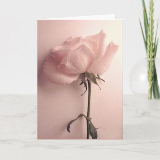 Rose Grußkarte Karte (Vorderseite)