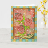 Rose Grußkarte Karte (Gelbe Blume)