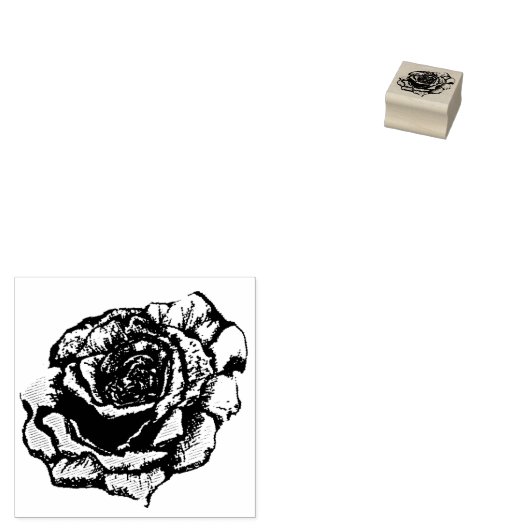 Rose Gummistempel (Stempel)