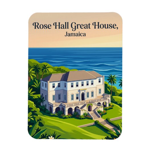 Rose Hall Great House Jamaika Magnet (Vertikal)