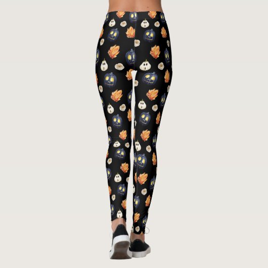 Rose Halloween Leggings (Rückseite)