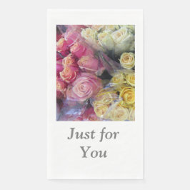 Rose Handtuch aus Papier oder Napkin Serviette