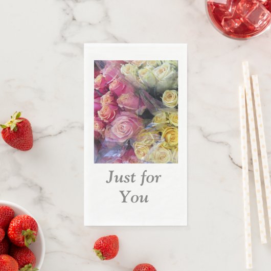 Rose Handtuch aus Papier oder Napkin Serviette (Beispiel)