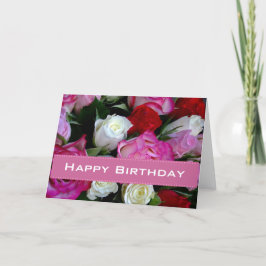 Rose Happy Birthday Card Karte