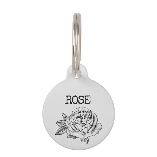 Rose Haustiermarke (Vorderseite)