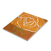 "Rose Heart #3" Kitchen Garden Keramik Tile Fliese (Seite)