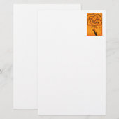 "Rose Heart #5" Blumengeschichten Briefpapier (Vorne/Hinten)