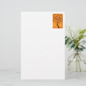 "Rose Heart #5" Blumengeschichten Briefpapier (Stehend Vorderseite)