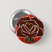 "Rose Heart #7" - Blumenschaltfläche Button (Vorne & Hinten)