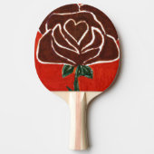 "Rose Heart #7" Ping Pong Paddle Tischtennis Schläger (Vorderseite)