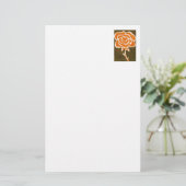 "Rose Heart #8" Blumengeschichten Briefpapier (Stehend Vorderseite)