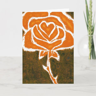 "Rose Heart #8" Blumengrußkarte Karte