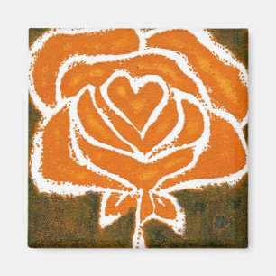 "Rose Heart #8" Blumenmagnet Magnet