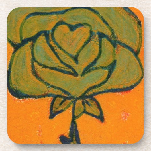 "Rose Heart #9" Set "Floral Untersetzer" Untersetzer (Vorderseite)
