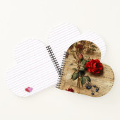 Rose Heart Shaped Notebook Notizblock (Innenseite)