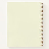 Rose Heart Wedding Planner Notebook - Cream Notizblock (Rückseite)