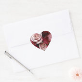 Rose Heart Wedding Stickers (Umschlag)