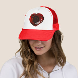 Rose Heart XOXO Trucker Hat Truckerkappe