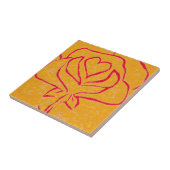 "Rose Heart Yellow 2" Küche Garden Keramik Tile Fliese (Seite)