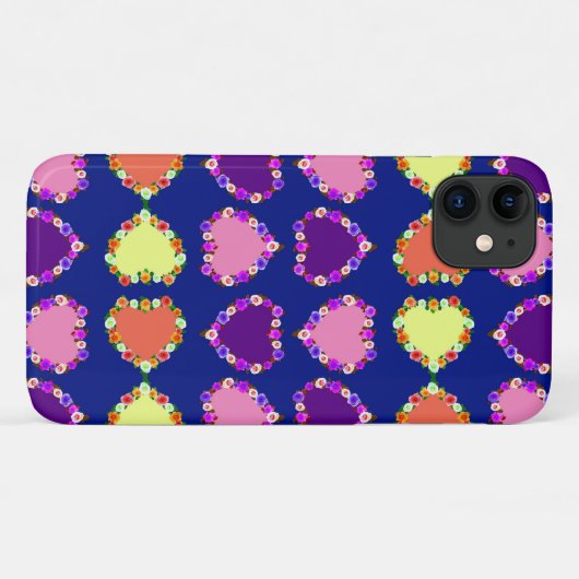 Rose Hearts Case-Mate iPhone Hülle (Rückseite (Horizontal))