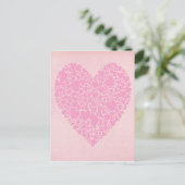 Rose Hearts Postkarte (Stehend Vorderseite)
