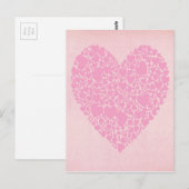Rose Hearts Postkarte (Vorne/Hinten)