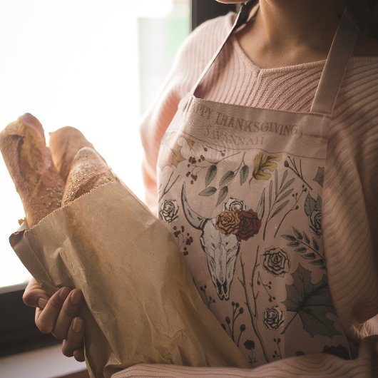 Rose Herbsternte und Horns von Erntedank Schürze