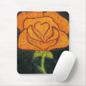 "Rose Herz #2" Blumenmousepad Mousepad (Mit Mouse)