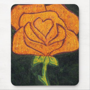 "Rose Herz #2" Blumenmousepad Mousepad