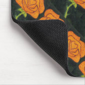 "Rose Herz #2" gepolstertes Muster florales Mousep Mousepad (Ecke)
