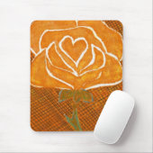 "Rose Herz #3" Blumenmousepad Mousepad (Mit Mouse)