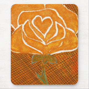 "Rose Herz #3" Blumenmousepad Mousepad