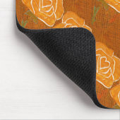 "Rose Herz #3" gepolstertes Muster florales Mousep Mousepad (Ecke)