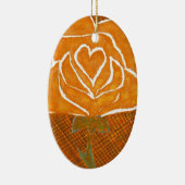 Rose Herz #3 Keramik Ornament (Rechts)