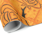 "Rose Herz #5" Blumengartenpapier Geschenkpapier (Rolleneckpunkt)