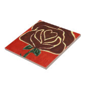 "Rose Herz #7" Kitchen Garden Keramik Tile Fliese (Seite)