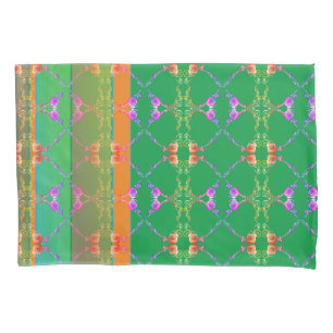 Rose Herz Apricot & Grüne Pillowcase Kissenbezug