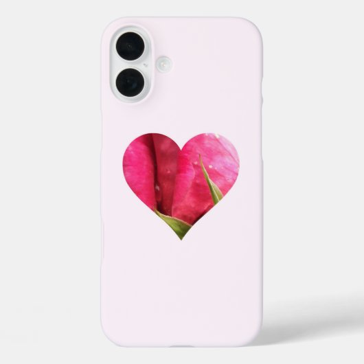 Rose Herz Case-Mate iPhone Hülle (Rückseite)