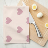 Rose Herz Geschirrtuch (Viertel Falte)