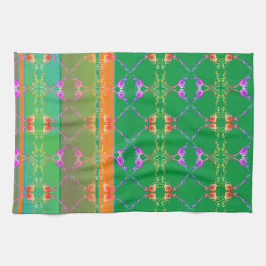 Rose Herz Küchentücher (Horizontal)