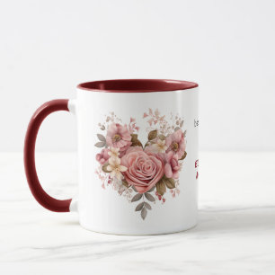 Rose Herz Liebe wird Nana Tasse genannt