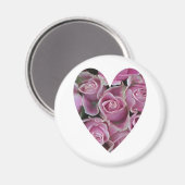 Rose Herz Magnet (Vorderseite/Rückseite)