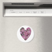 Rose Herz Magnet (In Situ (Geschirrspüler))