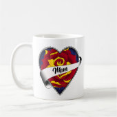 Rose Herz Mama Tattoo Kaffeetasse (Links)