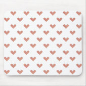 Rose Herz-Muster Mousepad (Vorne)