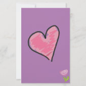 Rose-Herz-Stationär Briefpapier (Rückseite)