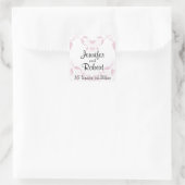 Rose Herz Umschlag Aufkleber (Tasche)