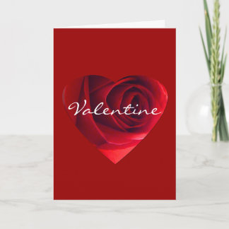 Rose Herz Valentine Feiertagskarte